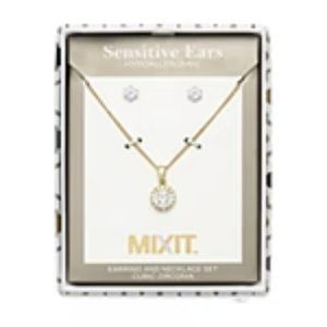 Hypoallergenic 2-pc. Jewelry Set, Gold **NEW** In Gift Box